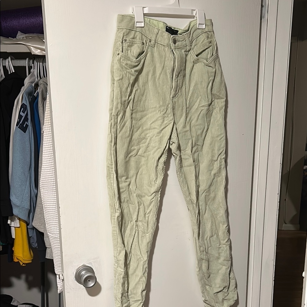 ASOS Light Green Corduroy Pants